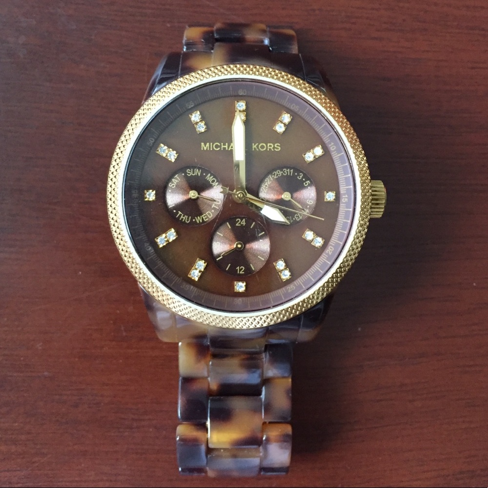 Michael Kors Tort Ritz Watch - Picture 6 of 6